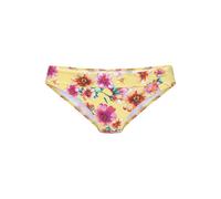 Bikini-Hose SUNSEEKER "Mila", Damen, Gr. 38, N-Gr, gelb (gelb bedruckt), Microfaser, Microfaser, Polyamid, floral, Badehosen Bikini-Hose, im floralen Design (44613845-38) gelb bedruckt