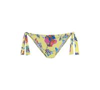 Bikini-Hose SUNSEEKER "Jam", Damen, Gr. 34, N-Gr, bunt (gelb, bunt), Microfaser, bedruckt, floral, Badehosen, seitlich zum Binden (68238515-34) gelb, bunt