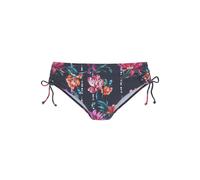 Bikini-Hose SUNSEEKER "Modern", Damen, Gr. 44, N-Gr, blau (marine, bedruckt), Polyamid, bedruckt, floral, Badehosen Bikini-Hose, seitlich regulierbar, Topseller (34518941-44) marine, bedruckt