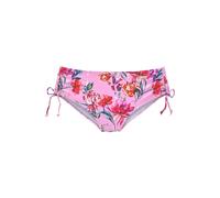 Bikini-Hose SUNSEEKER "Modern", Damen, Gr. 36, N-Gr, rosa (rosa, bedruckt), Polyamid, bedruckt, floral, Badehosen Bikini-Hose, seitlich regulierbar (48167142-36) rosa, bedruckt