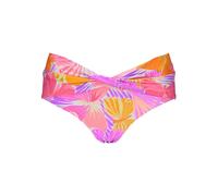 Bikini-Hose SUNSEEKER, Damen, Gr. 42, N-Gr, lila (lila, orange), Obermaterial: 84% Polyamid, 16% Elasthan. Futter: 92% Polyester, 8% Elasthan, bedruckt, Badehosen Bikini-Hose, mit Schmetterling-Design
