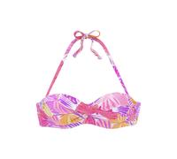 Bügel-Bandeau-Bikini-Top SUNSEEKER Gr. 42, Cup B, lila (lila, orange) Damen Bikini-Oberteile (63343441-42) lila, orange