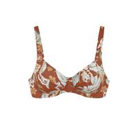 SUNSEEKER Damen Bikinitop grün / orange / weiß, Größe 40 grün / orange / weiß
