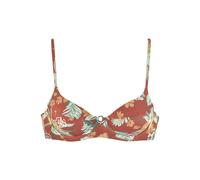 Bügel-Bikini-Top SUNSEEKER "Suva", Damen, Gr. 42, Cup B, rot (rostrot, bedruckt), Polyamid, floral, Bikini-Oberteile, mit leichter Wattierung (61018018-42) rostrot, bedruckt