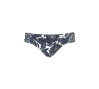 LASCANA - Sunseeker LM Bikinihose mit Raffung navy-print - Gr. - 42