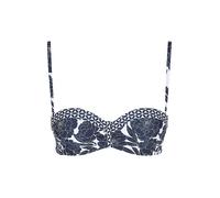 SUNSEEKER Bügel-Bandeau-Bikini-Top Damen marine bedruckt Gr.42 Cup B
