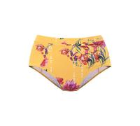 SUNSEEKER Highwaist-Bikini-Hose Damen gelb-bedruckt Gr.42