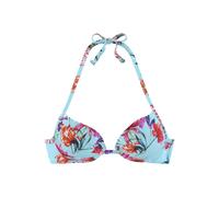 Push-Up-Bikini-Top SUNSEEKER "Modern" Gr. 34, Cup C, blau (hellblau, bedruckt) Damen Bikini-Oberteile (20249516-34) hellblau, bedruckt