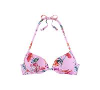 Push-Up-Bikini-Top SUNSEEKER "Modern" Gr. 38, Cup B, rosa (rosa, bedruckt) Damen Bikini-Oberteile Ocean Blue mit Blumenprint (10764260-38)