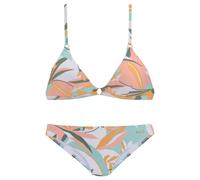 Triangel-Bikini SUNSEEKER Gr. 34, Cup A/B, gelb (weiß, gelb) Damen Bikini-Sets Ocean Blue mit 3 Tragevarianten (32201734-34)