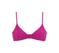 Triangel-Bikini-Top SUNSEEKER "Loretta", Damen, Gr. 40, Cup C/D, pink, Polyamid, Strukturmuster, unifarben, Bikini-Oberteile, mit Strukturmuster (46033368-40) pink