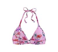 Triangel-Bikini-Top SUNSEEKER "Modern", Damen, Gr. 34, Cup C/D, rosa (rosa, bedruckt), Polyamid, floral, bedruckt, Bikini-Oberteile, mit floralem Design (28638846-34) rosa, bedruckt