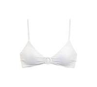 Triangel-Bikini-Top SUNSEEKER "Loretta", Damen, Gr. 36, Cup A/B, weiß, Polyamid, Strukturmuster, unifarben, Bikini-Oberteile, mit Strukturmuster (86348512-36) weiß