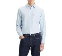 Jeanshemd LEVI'S "SUNSET 1 POCKET STANDARD", Herren, Gr. M, N-Gr, allure oxford, Web, Obermaterial: 100% Baumwolle, Hemden Jeanshemd (12053426-M) allure oxford
