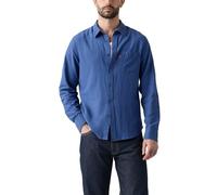 Jeanshemd LEVI'S "SUNSET 1 POCKET STANDARD", Herren, Gr. XL, N-Gr, sunshine blau cotton linen, Web, Obermaterial: 43% Leinen, 34% Viskose, 23% Baumwolle, Hemden Jeanshemd (69150159-XL) sunshine blau c
