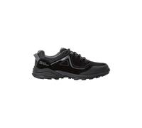 Wanderschuh JACK WOLFSKIN "SUNSET HIKE TEXAPORE LOW M", Gr. 41, schwarz, Leder, Textil, sportlich, Schuhe, wasserdicht (50761223-41) schwarz