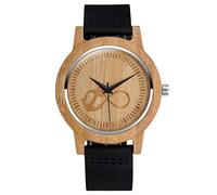 SUPBRO Herren Uhren Holzuhr Holz Armbanduhr Klassik Analoge Quarzwerk Uhren Unisex Leder Armband Anker Damen