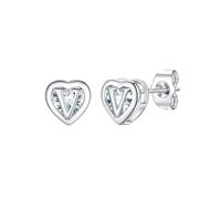 Supcare 925 Silber Herz Ohrringe W, Hypoallergene Silberohrringe 925 Damen