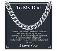 Supcare Medizinischer 316L Edelstahl Herren Kuba Armband, mit Karte, Vatertag Weihnachten Schmuck