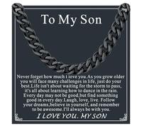 Supcare Medizinischer 316L Edelstahl Kuba Armband Herren, mit Karte, Weihnachten Geburtstag (Schmuckbox)