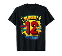 Super Comic Pop Art zum 12. Geburtstag Wow Cool OMG Oh ja Kinder T-Shirt
