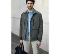 Outdoorjacke STREET ONE MEN, Herren, Gr. 3XL, grün (dusty grün), Stoff, Obermaterial: 100% Polyester; Futter: 100% Polyester, unifarben, comfort fit normal, V-Ausschnitt, Bündchen, Jacken, mit Brustta