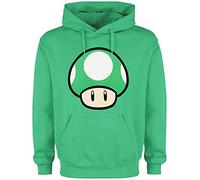 Super Mario 1 - Up Mushroom Männer Kapuzenpullover grün XL