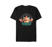 Super Mario - Bowser Circle - T-Shirt - Schwarz - M - 100% Baumwolle,Jersey Schwarz M