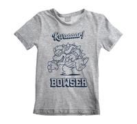 Super Mario Bros - Bowser Rawr - Kids T-Shirt - Grau / 146 / 152