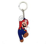 SUPER MARIO Bros Gummi-Schlüsselanhänger Doppelseitig Figur - 8 cm