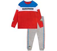 SUPER MARIO BROS Jungen Spielen Sweatshirt und Jogginghose Set 2-teiligen Outfit für Kinder Mehrfarbig 134