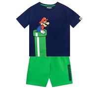 SUPER MARIO BROS Jungen T-Shirt und Shorts Set Mehrfarbig 134