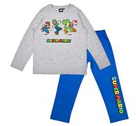 Super Mario Bros. Schlafanzug, Mario Luigi Toad Yoshi, Schlafanzug Jungen, Spielen, Baumwolle, Langarm Pyjama Spielen