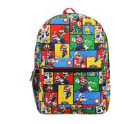 Super Mario Brothers Allover-Print 45,7 cm Rucksack, Super Mario Aop, OSFA, Benutzerdefiniert