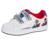 Super Mario Brothers Turnschuhe Jungen Sport Sneaker Mario Kart Casual Skate Schuhe, weiß, 28 EU