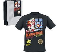 Super Mario Game Cover T-Shirt schwarz XL