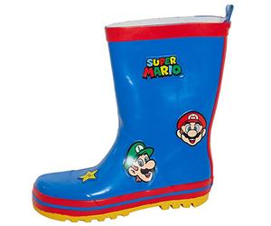 Super Mario Jungen Brothers Gummistiefel Kinder Nintendo Gummistiefel Regen Schuhe Gummistiefel, blau, 34 EU
