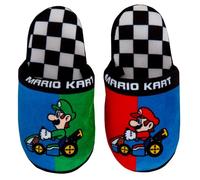Super Mario Jungen Hausschuhe Kinder Luigi Gaming Pantoletten mit offenem Rücken zum Hineinschlüpfen