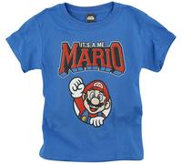 Super Mario Kids - It's A Me, Mario T-Shirt blau in 104