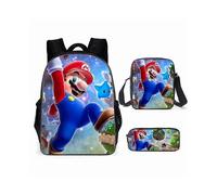 Super Mario Kinderrucksack HANEL - Kinder Schulrucksack Mario Schultasche Mario Bros 3D-gedruckter Cartoon