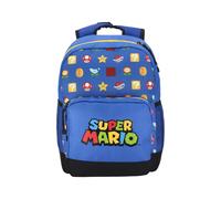 Super Mario Kleinkinder Kinder Rucksack (Blau) blau