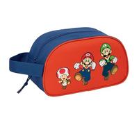 SUPER Mario Mamma MIA - Kulturtasche für Kinder, mittelgroß mit Griff, Kinder-Kulturbeutel, anpassbar an den Wagen, einfache Reinigung, bequem und vielseitig, Qualität und Widerstandsfähigkeit, 26 x