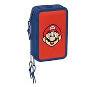 Safta Super Mario 12.5x19.5x5.5 Cm Triple Mäppchen One Size Multicolor