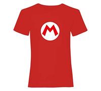 Super Mario Mario Badge Unisex Kapuzenpullover rot M 80% Baumwolle, 20% Polyester Fan-Merch, Gaming