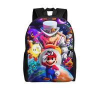 Super Mario Odyssey Unisex-Rucksack, Laptop, Schultasche, College-Studententasche, leicht, einfacher