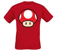 Super Mario Pilz Männer T-Shirt rot S
