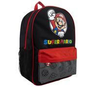 Super Mario Rucksack | Gaming Backpack | Schulrucksack Jungen | Schwarz