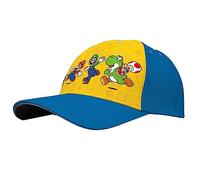 Super Mario School Hat, Yellow Baseball Cap for Kids Sun Protection, Polyester Adjustable Cap for Sporting Activities