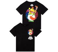 Super Mario T-Shirts Für Jungen, Bowser Jr T Shirt Jungen Und T-Shirt Für Kinder, Coole Tops, Schwarz 134
