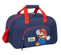 Super Mario World - Sporttasche, Rucksack, ideal für Kinder verschiedener Altersgruppen, bequem und vielseitig, Qualität und Widerstandsfähigkeit, 40 x 23 x 24 cm, Marineblau, Marineblau, Estándar,
